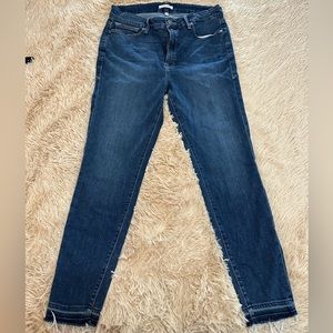 Good American Good Legs Cropped Skinny Size 16 *like new*